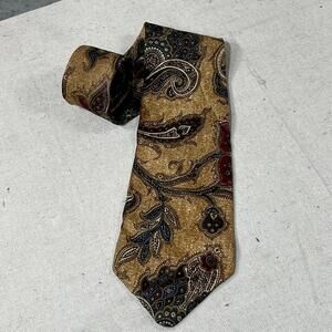 Vtg Liberty Of London Neck Tie 100% Imported Italian Silk Paisley Made In USA